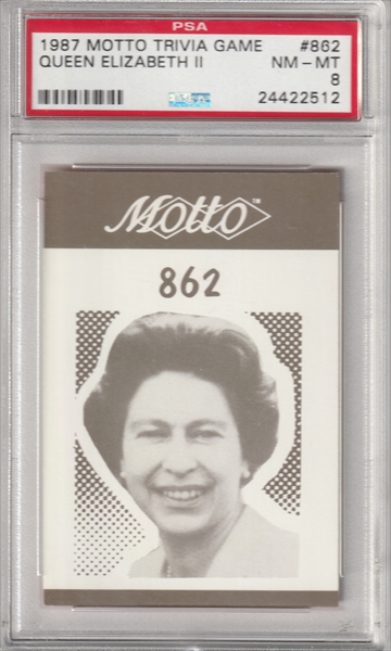 '67 sale Topps Queen Elizabeth ll card